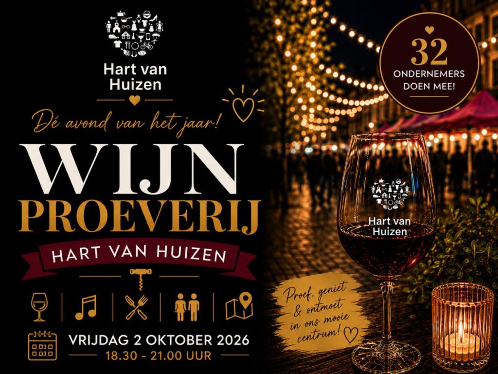 Wijnproeverij – 2026 in Huizen