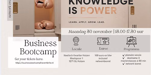 Lifestyle Business Bootcamp 9e editie — lezing in Huizen